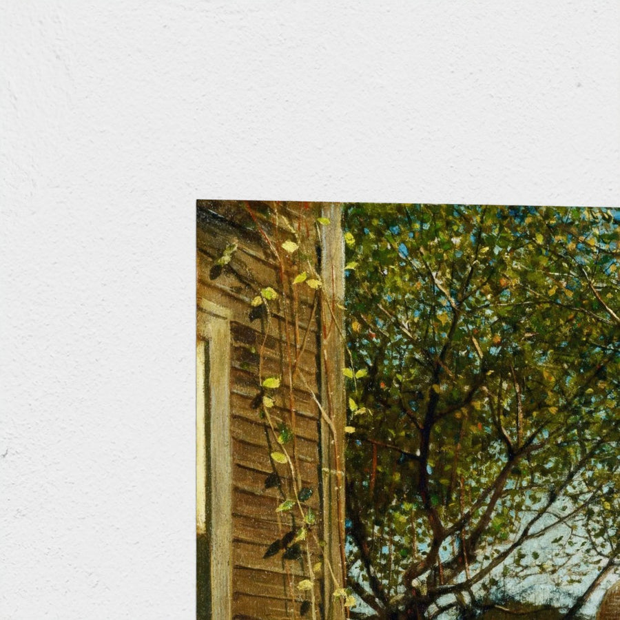 The Dinner Horn — unframed, corner detail
