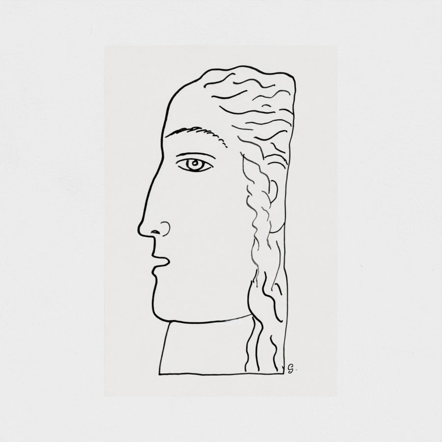 Woman head — unframed, front