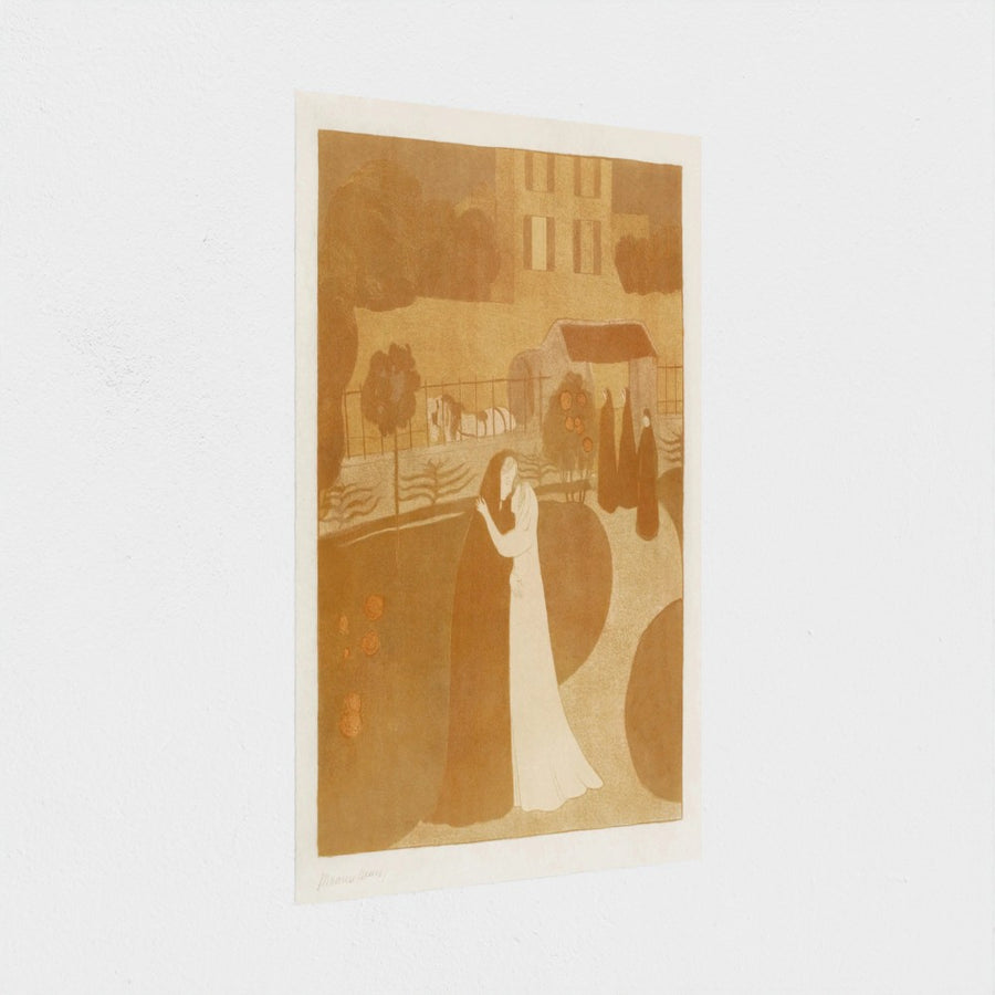 The Visitation at the Villa Montrouge — unframed, at an angle