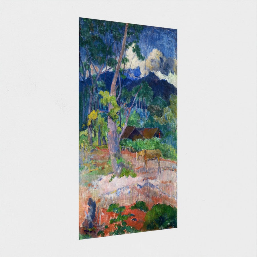Landscape with a Horse — unframed, at an angle