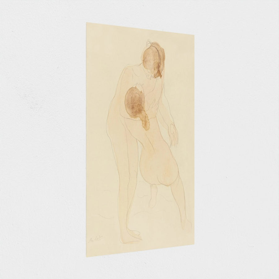 Two figures — unframed, at an angle