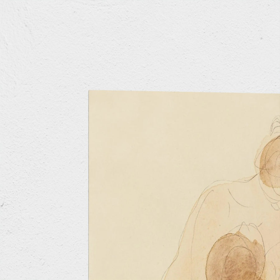 Two figures — unframed, corner detail