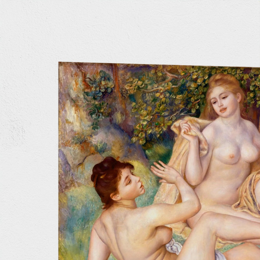 The Large Bathers — unframed, corner detail