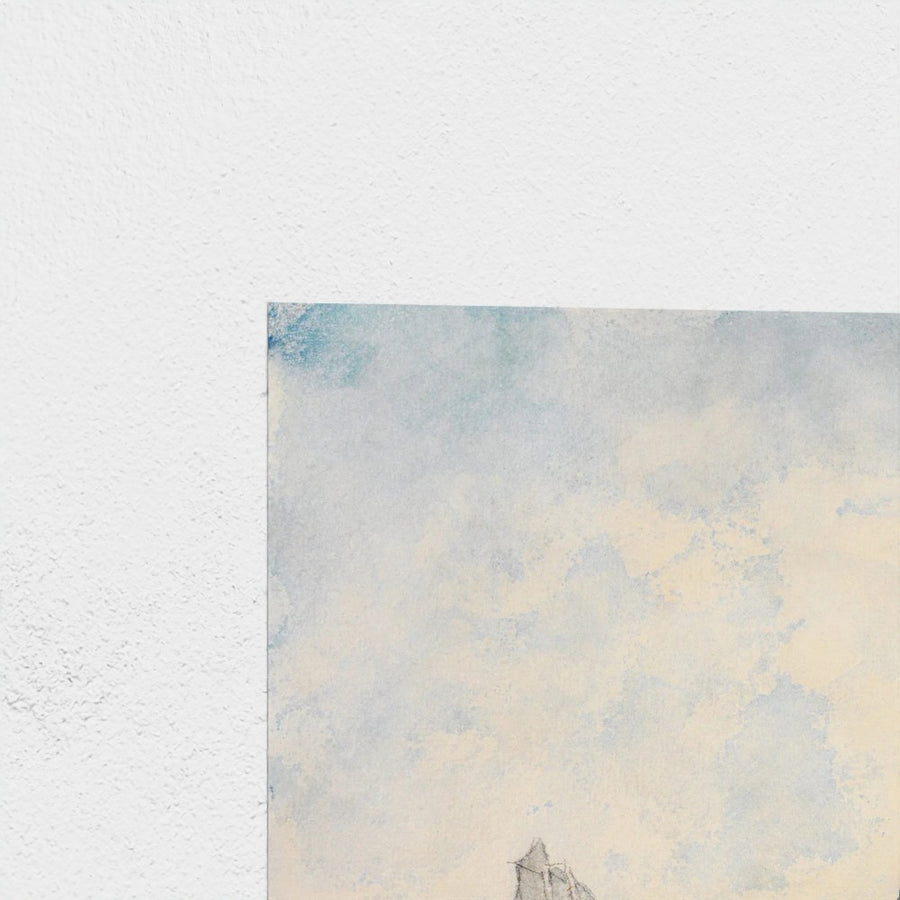 Boys in a Dory — unframed, corner detail