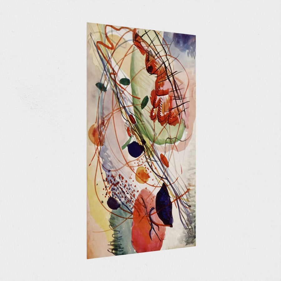 Aquarell — unframed, at an angle