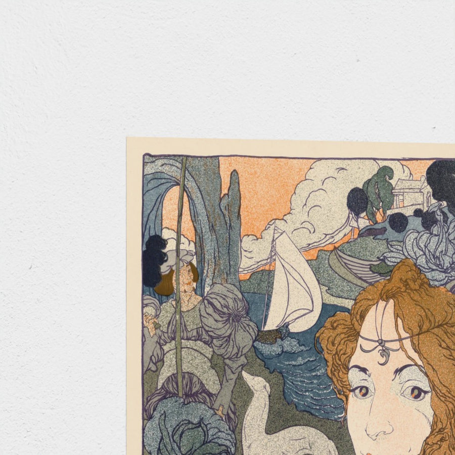Retour — unframed, corner detail
