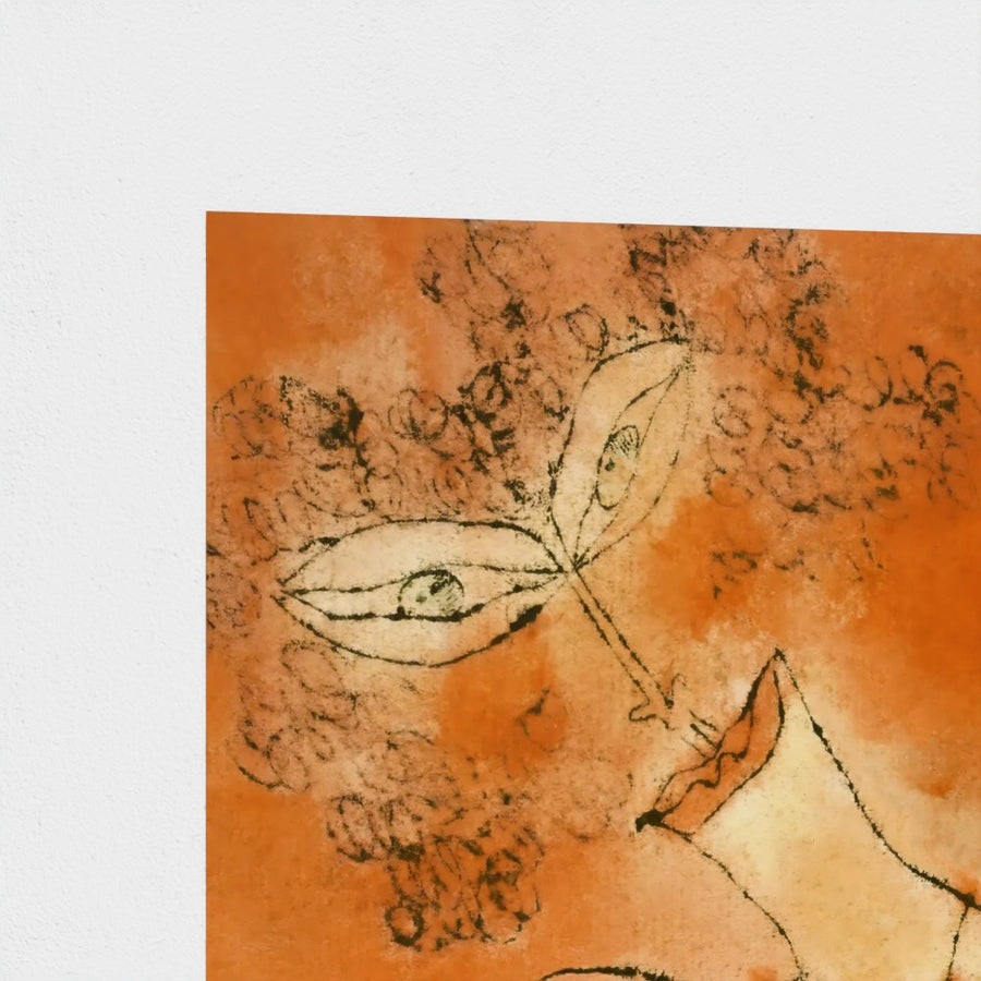 Lady Inclining Her Head — unframed, corner detail