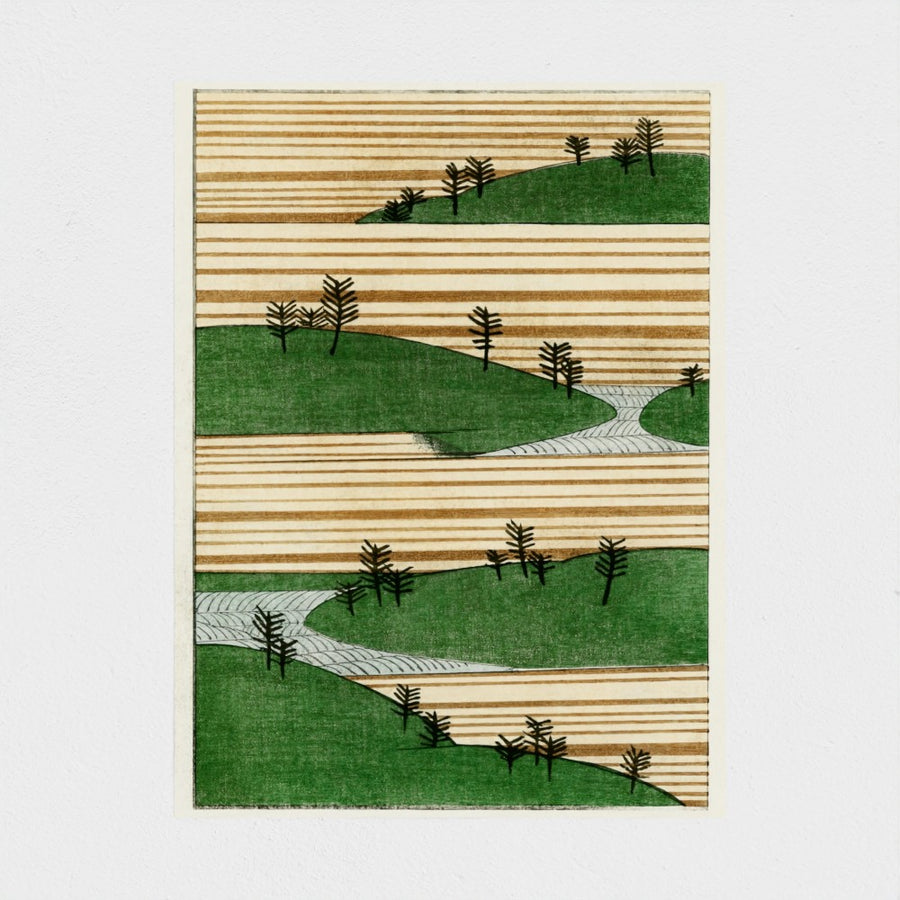 Landscape illustration — unframed, front