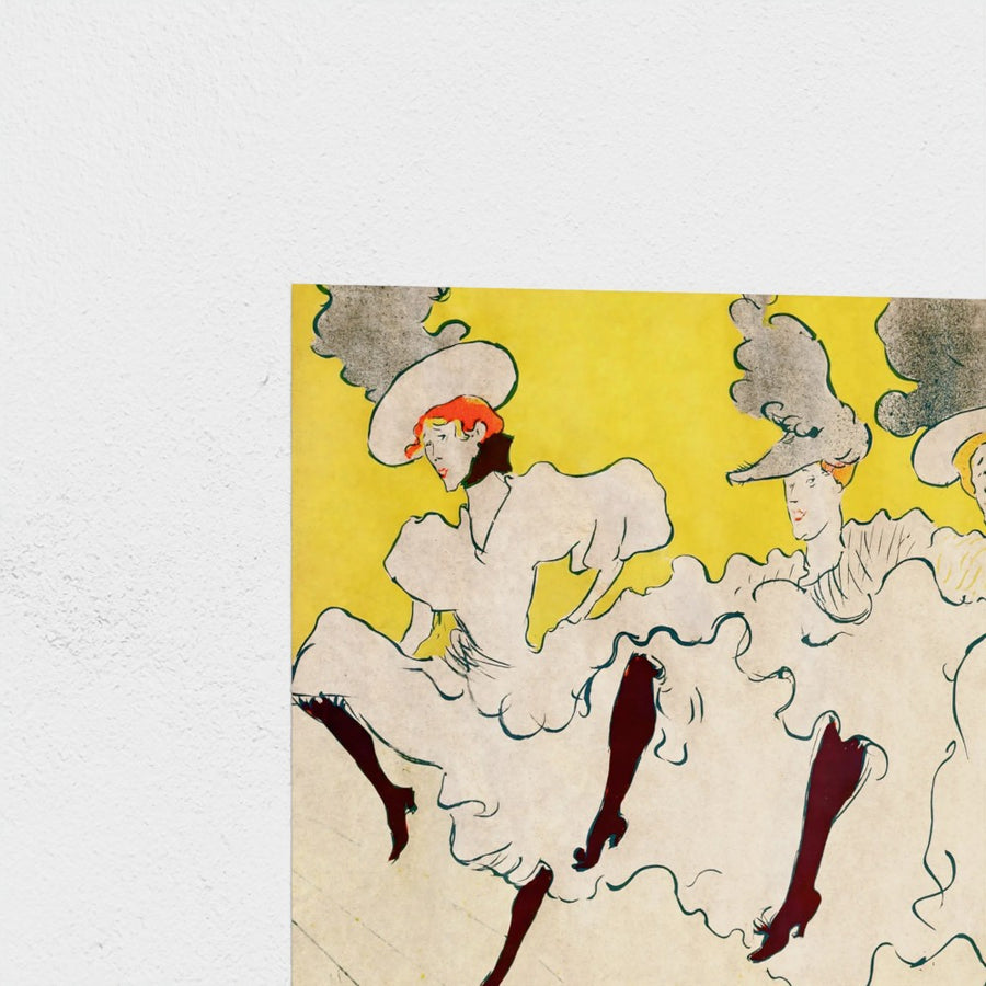 Mademoiselle Eglantine’s Troupe — unframed, corner detail