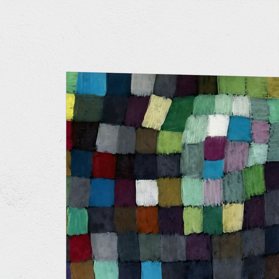 May Picture — unframed, corner detail