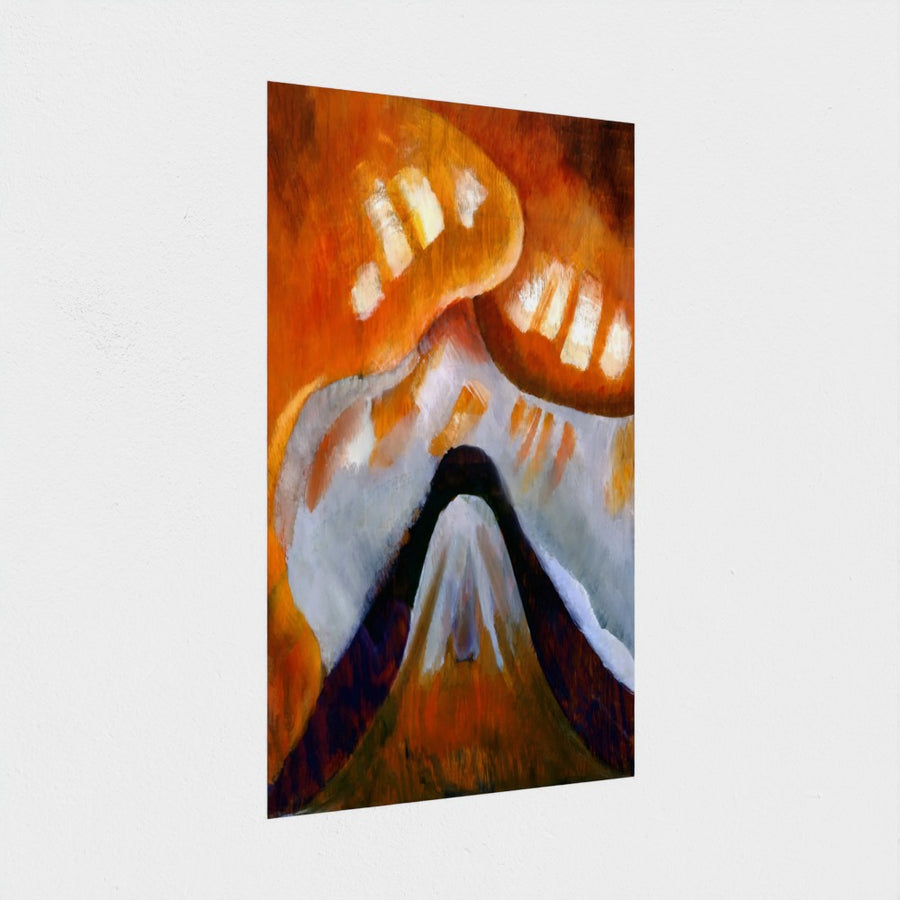 Mountain and Sky — unframed, at an angle