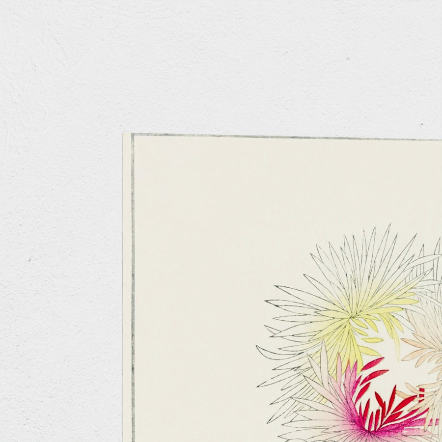 Nature illustration — unframed, corner detail