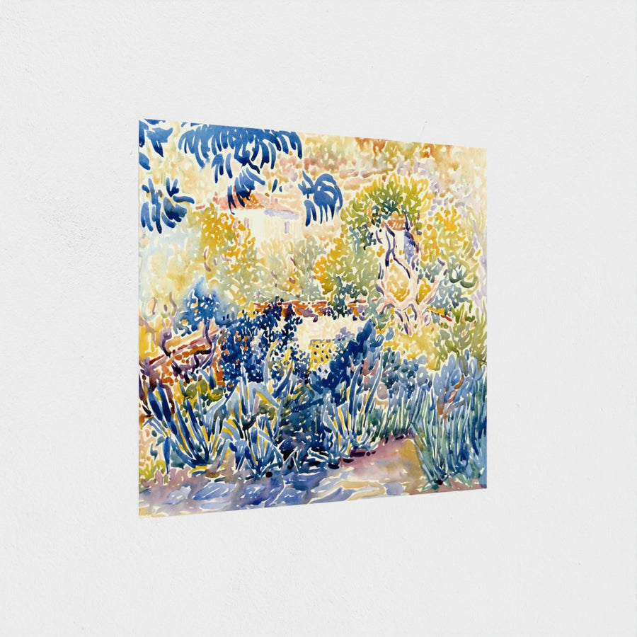 The Artist’s Garden at Saint-Clair — unframed, at an angle
