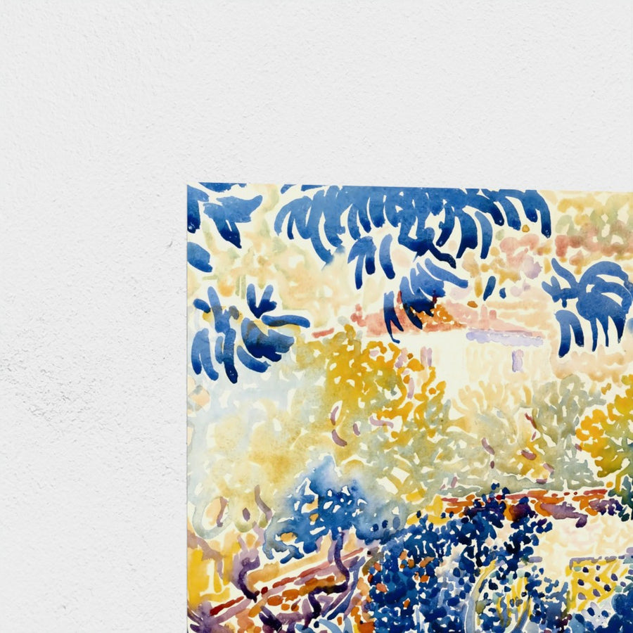 The Artist’s Garden at Saint-Clair — unframed, corner detail