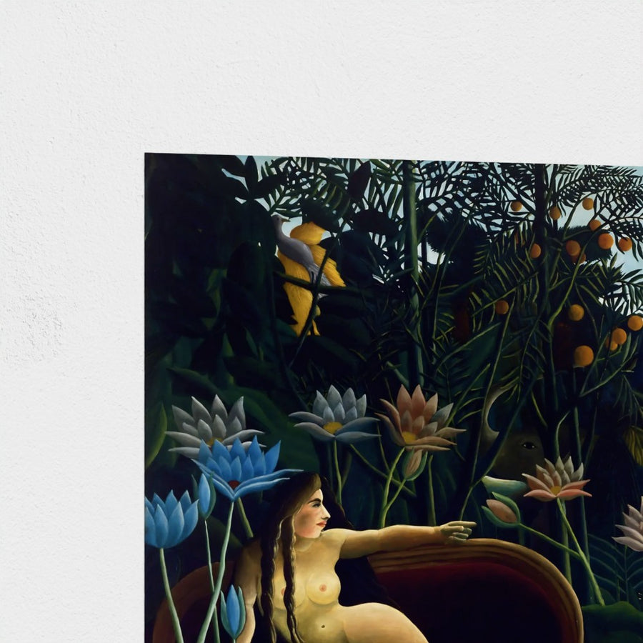 The Dream — unframed, corner detail