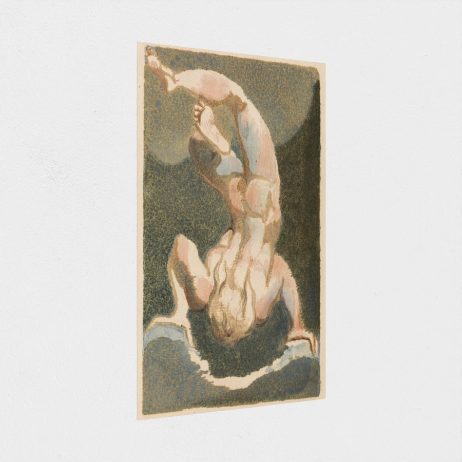 The First Book of Urizen, Plate 14 — unframed, at an angle