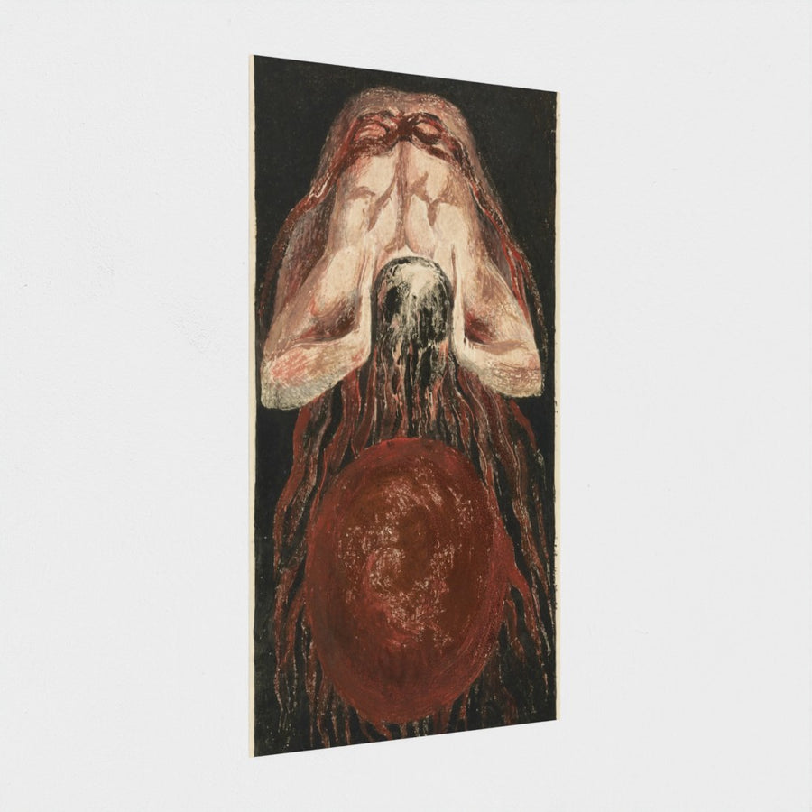 The First Book of Urizen, Plate 16 — unframed, at an angle