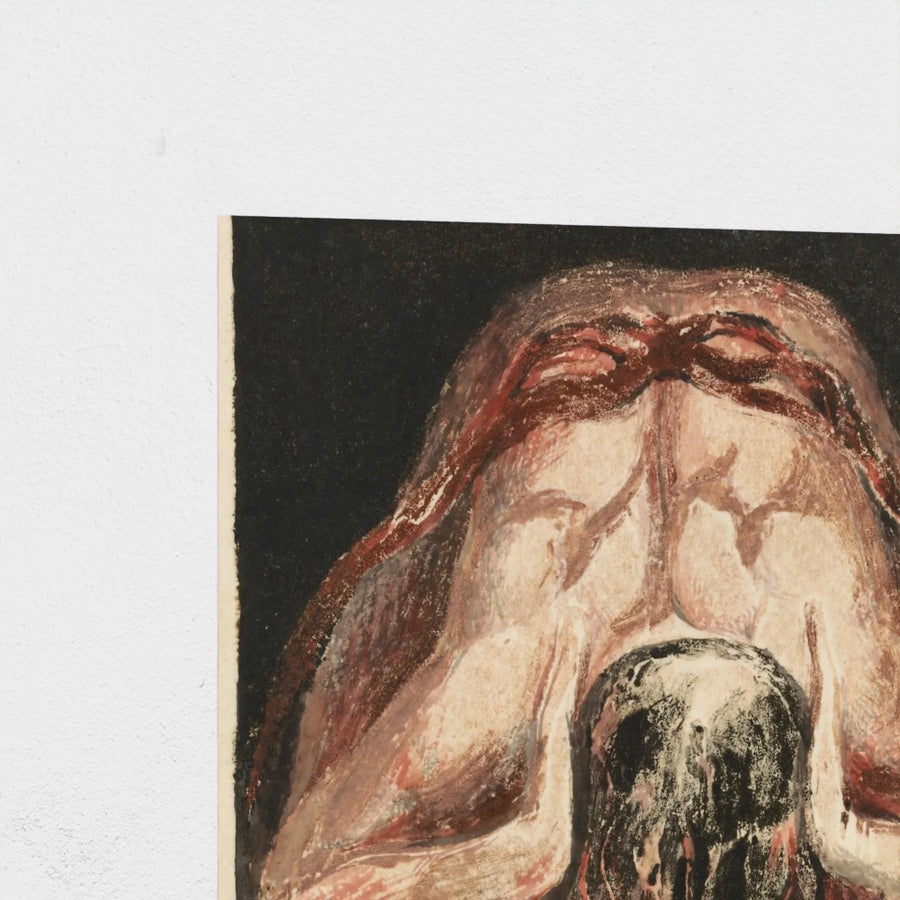 The First Book of Urizen, Plate 16 — unframed, corner detail