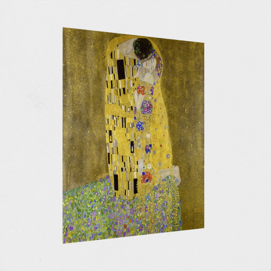 The Kiss — unframed, at an angle