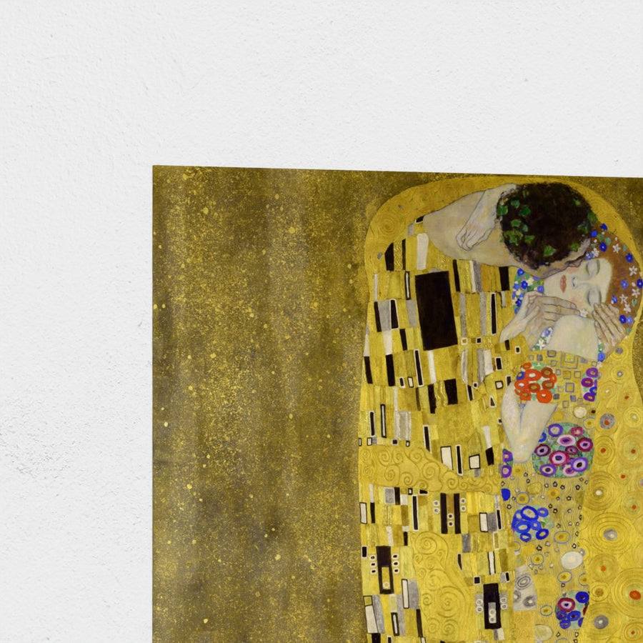 The Kiss — unframed, corner detail