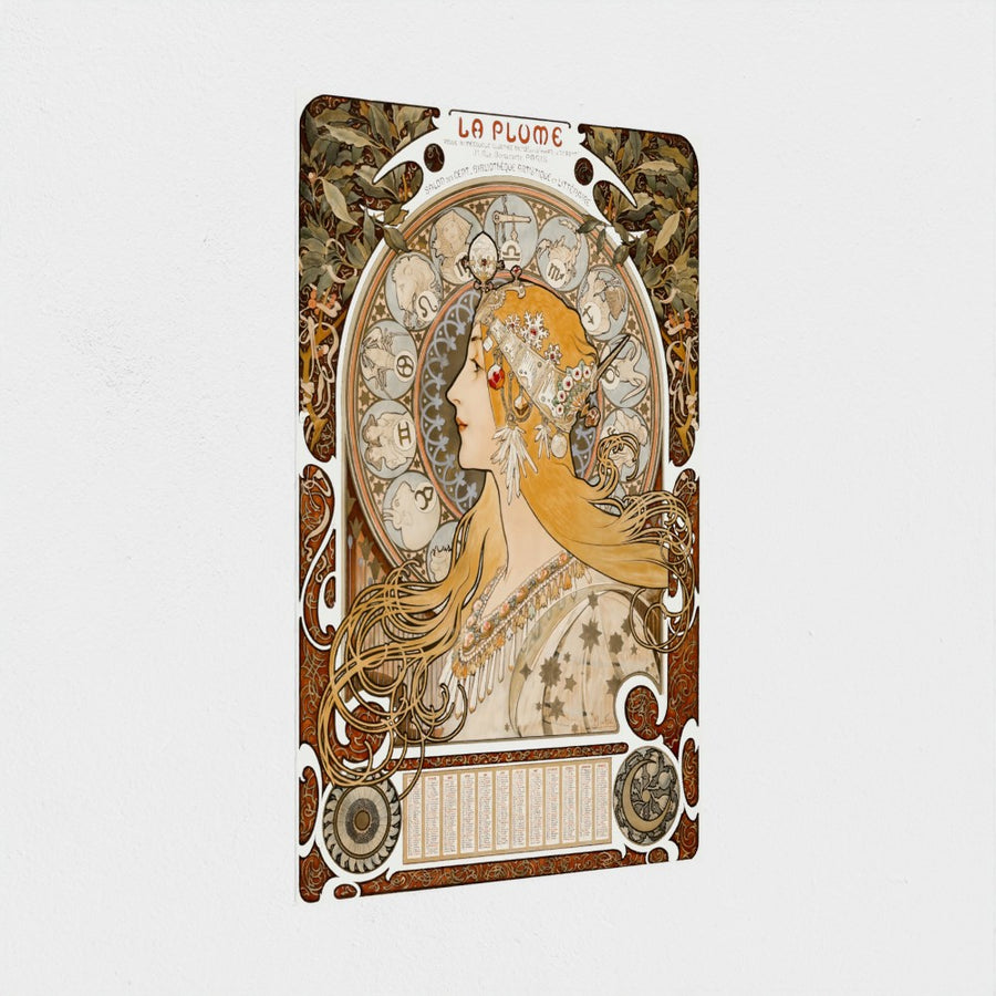 Zodiaque, La Plume — unframed, at an angle