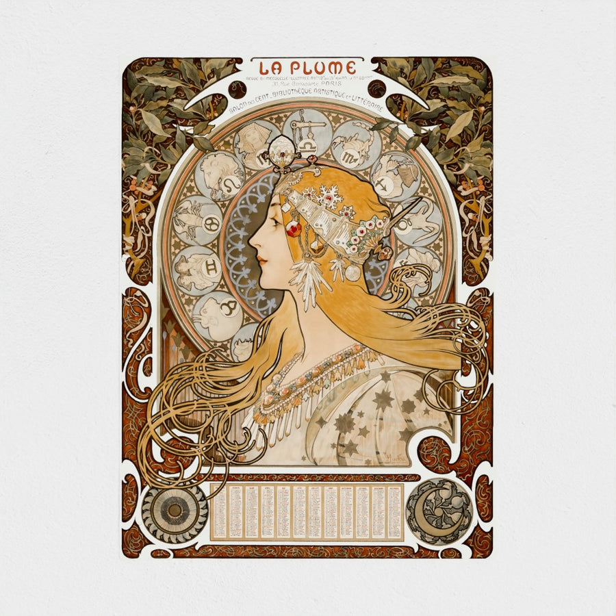 Zodiaque, La Plume — unframed, front